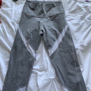 Grey and white aerie leggings